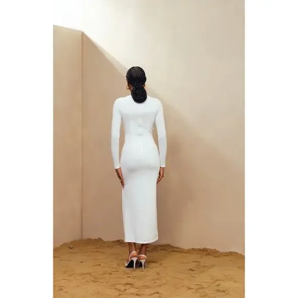 ELEXIAY Tife women’s Dress White size large (new) retail $325.00